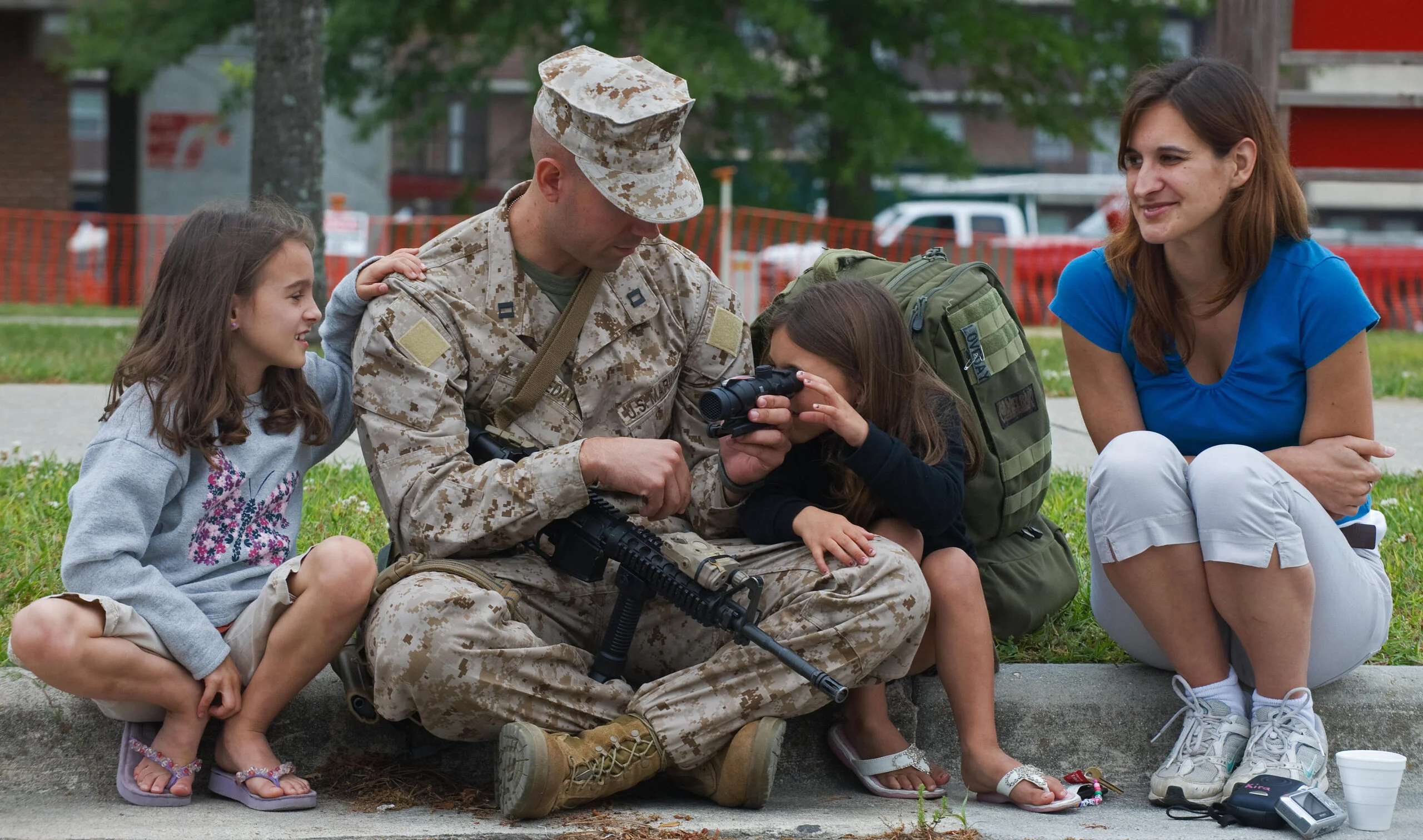 USMC Captain David Loveday spends his la